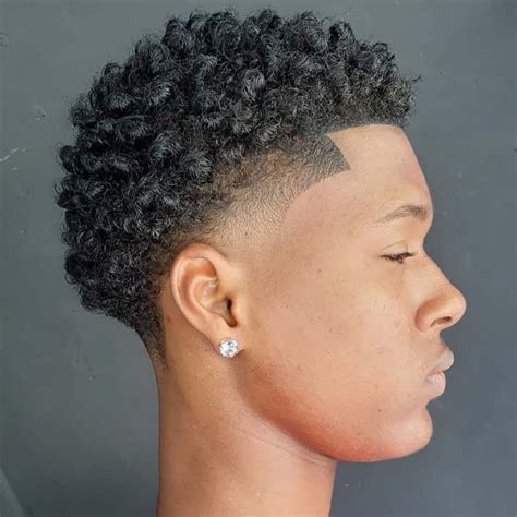 low temp fade haircut|temp fade with curly hair.